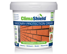 Masonry Protection Cream - Brick Waterproofer & Sealer. Dry, Invisible Finish; Breathable; 25 Year Protection 