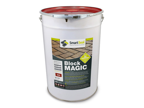 'BLOCK MAGIC' Sealer RED - Re-colour Old Block Paving - ALWAYS Clean 1st with Xtreme Cleaner & Apply 2nd coat of Sealer