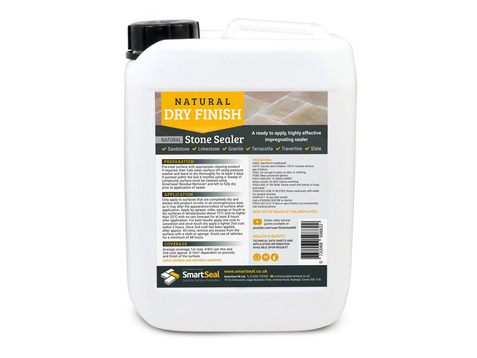 Natural Stone Sealer 'DRY' Finish - High Quality, Impregnating, Durable Sealer for Sandstone, Limestone , Slate, & Other Surfaces