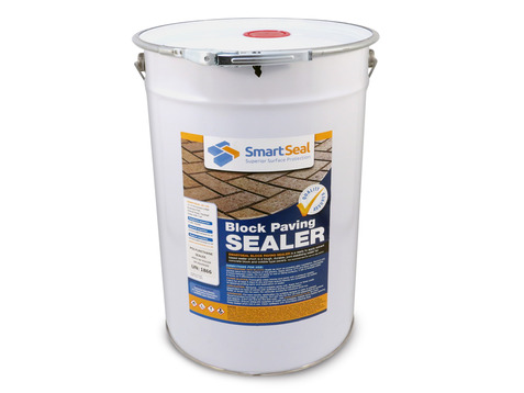 BLOCK PAVING - Polyurethane  Ultra DURABLE Sealer - Oil, Fuel and Stain Resistant - Solidifies Jointing Sand (5 & 23L)