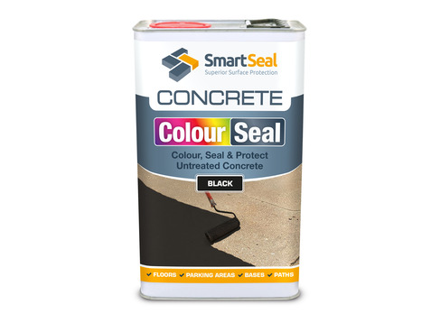 Concrete ColourSeal - Colour, Seal and Protect Untreated Concrete - Available in Black, Dark Grey, Mid Grey & Red; Various Sizes Available
