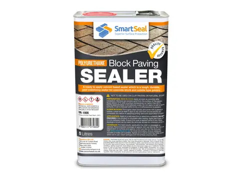BLOCK PAVING - Polyurethane  Ultra DURABLE Sealer - Oil, Fuel and Stain Resistant - Solidifies Jointing Sand (5 & 23L)