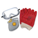 Safety Wear Pack - Vapour Resistant Mask (with filter), Chemical Resistant Gloves & Protective Goggles