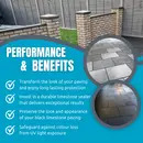 BLACK LIMESTONE SEALER - Transforms, Re-Colours, Seals Tired SLATE & LIMESTONE Highly Effective & Durable