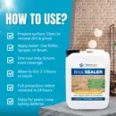 BRICK / MASONRY Sealer - Highly Water Resistant, 'DRY' Finish, Impregnating & Breathable