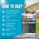 'BLOCK MAGIC' Sealer TAN - Re-colour Old Block Paving - ALWAYS Clean 1st with Xtreme Cleaner & Apply 2nd coat of Sealer