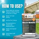 'BLOCK MAGIC' Sealer BLACK Re-colour Old Block Paving - ALWAYS Clean 1st with Xtreme Cleaner & Apply 2nd coat of Sealer