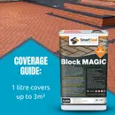 'BLOCK MAGIC' Sealer BLACK Re-colour Old Block Paving - ALWAYS Clean 1st with Xtreme Cleaner & Apply 2nd coat of Sealer